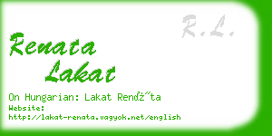 renata lakat business card